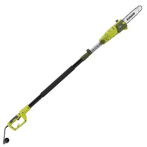 lot 3200 image: Sun Joe - SWJ803E Electric Multi-Angle Pole Chain Saw - Green