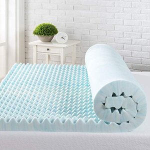 lot 3222 image: Zinus 3 Inch Swirl Gel Memory Foam Air Flow, King Topper