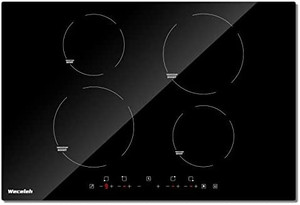 lot 3235 image: Induction Cooktop 30 Inch, Weceleh Electric Stove Top 4 Burner 7000W, Built-in Induction Stove Top 220-240V, Electric Cooktop with 9 Power Levels (NO PLUG), Timer & Kid Safety Lock, Boost Function
