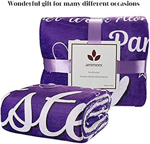 lot 3291 image: Daughter Blanket from Mom - Soft, Cozy, Warm Sherpa Fleece Fabric with Kind, Inspirational Words - Thick, Double-Layered Material - Thoughtful Gift for Christmas, Birthday, Valentines Day- grey Shepra words vary from stock photos