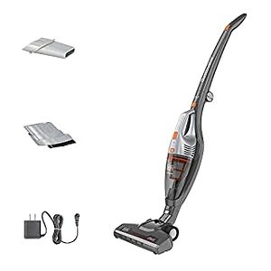 lot 6900 image: BLACKDECKER Powerseries Cordless Stick Vacuum Cleaner & Hand Vac, 2-in-1, Titanium Gray (HSVB420J) (B07SQ9YCJB)