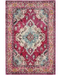 lot 6929 image: Safavieh Monaco Pink and Multi 4 x 57 Area Rug