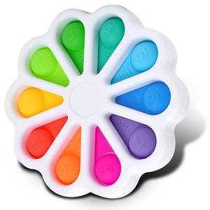 lot 6934 image: Funcare Flower Fidget Toys, Push Pop Bubble Fidget Sensory Toy, Number and Color Learning Toys for Kids, Sensory Toys for Stress Reliever for Children and Adults