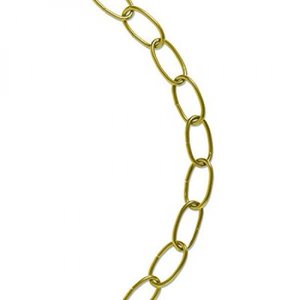 lot 6960 image: Koch Industries A19111 No. 10 Decorator Chain, 10-Feet, Polished Brass