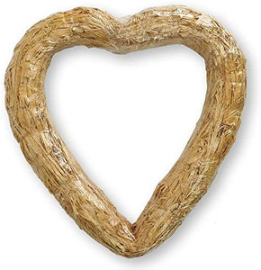 lot 7022 image: Floracraft Straw Heart, 16-inch