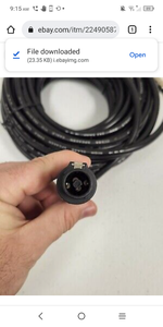 lot 7024 image: High Class Speaker Black Cable RVV 2x2 5mm� Cable