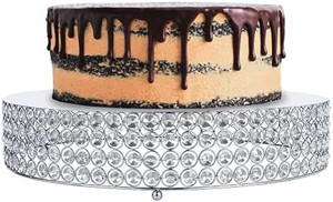 lot 7030 image: LACrafts Designer Crystal Diamond Cake Stand