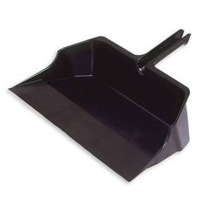 lot 7623 image: Rubbermaid Commercial FG9B6000BLA Jumbo Dust Pan, 18-inch Head Width, Black