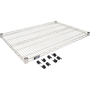 lot 7634 image: Nexel� S2436C Chrome Wire Shelf 36W x 24D