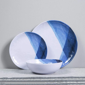 lot 7651 image: Melamine Plates And Bowls Set