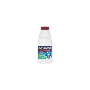 lot 7712 image: Gaviscon Extra Strength Antacid Liquid - Cool mint 12oz