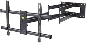 lot 7739 image: FORGING MOUNT Long Arm TV Mount Bracket,Dual Articulating Arm Full Motion TV Wall Mount with 43inch Long Extension Swivel Tilt Level,Fits 42-86 TVs,Holds 165 lbs,VESA 600x400mm