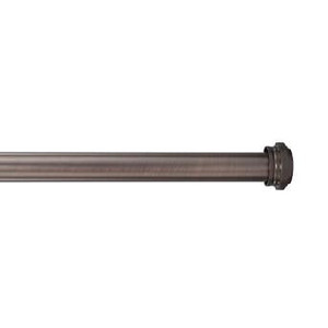 lot 7745 image: Rubbed Bronze Steel Single Curtain Rod