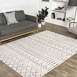 lot 7748 image: nuLOOM Zola Geometric Moroccan Area Rug, 6 7 x 9, Grey