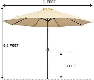 lot 7751 image: Patio Watcher 11-Ft Patio Umbrella