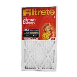 lot 7786 image: Filtrete 1000 Micro Allergen Filter - 14x25x1 4 pack