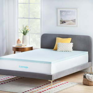 lot 7792 image: Linenspa Essentials 2 Gel Memory Foam Mattress Topper