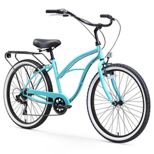 lot 7800 image: sixthreezero Around The Block Womens 7-Speed Beach Cruiser Bicycle