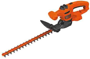 lot 8355 image: BLACKDECKER Electric Hedge Trimmer, 17-Inch (BEHT150)