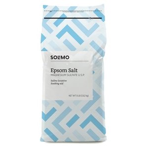lot 8417 image: Solimo Epsom Salt Soak, Magnesium Sulfate USP, 8 Pound 8 Pound (Pack of 1)