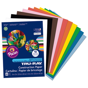 lot 9664 image: Pacon Tru-Ray Construction Paper 9 x 12 Assorted Colors