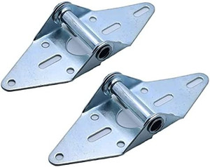 lot 9666 image: 2 Packs Garage Door Hinges #1 with Galvanized Finish - Heavy Duty 14 Gauge Steel, Suitable for ResidentialLight Commercial Garage Door Replacement bonus 4 hinges total