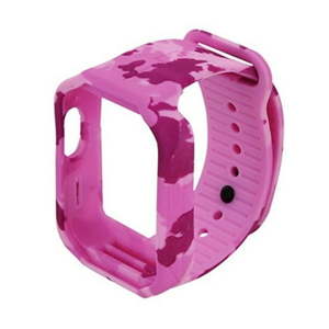 lot 9669 image: Kurio KD Interactive Watch 2.0 Band for the Ultimate Smartwatch Built for Kids, Pink Camo, 1.7 x 8.8 x .47