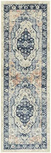 lot 9683 image: Maples Rugs Caprice Boho Medallion Hallway Entryway Runner Non Skid Runner Rug Made in USA design is different see pics