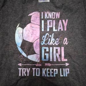 lot 9755 image: PLAY LIKE A GIRL ... YOUTH 4 T