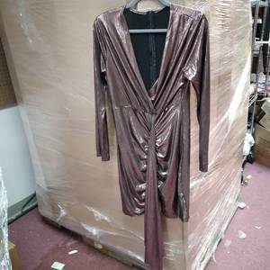 lot 9764 image: SHINY PARTY DRESS SIZE XL