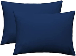 lot 9783 image: Cotton Zipper Pillow Case, Cozy and Lightweight Pillowcase, Set of 2, DARK RED Standard, 20 x 26
