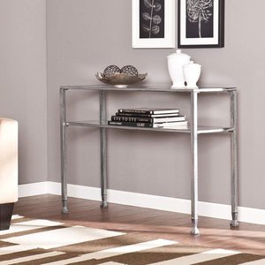 lot 104 image: SEI MetalGlass Console Table