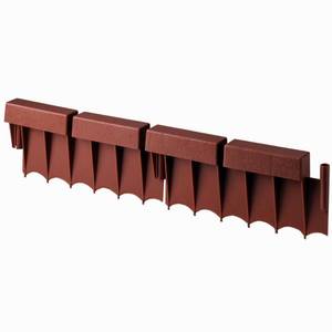 lot 127 image: Suncast BBE10TC 10 Foot Interlocking Brick Resin Border Edging, 12 Inch Sections, 10 per box