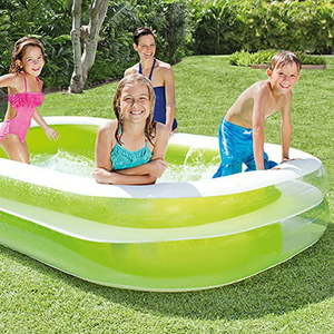 lot 136 image: Intex Inflatable Swim Center Family Lounge Pool 103 x 69 x 22
