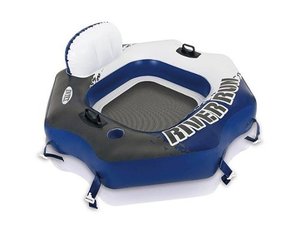 lot 139 image: Intex - Lounge Inflatable 1 Person Floating Tube - Multi