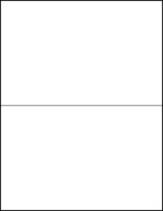 lot 157 image: Product OL400AT - Aggressive White Matte - 8.5 x 5.5 Half Sheet Labels