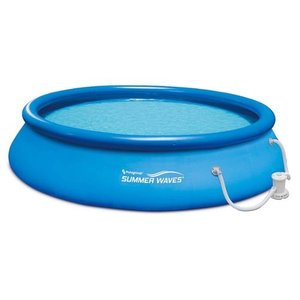 lot 313 image: Summer Waves - 15ft x 36in Inflatable Above Ground Pool & Pump