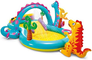 lot 331 image: Intex Dinoland Inflatable Play Center, 119in X 90in X 44in, for Ages 2