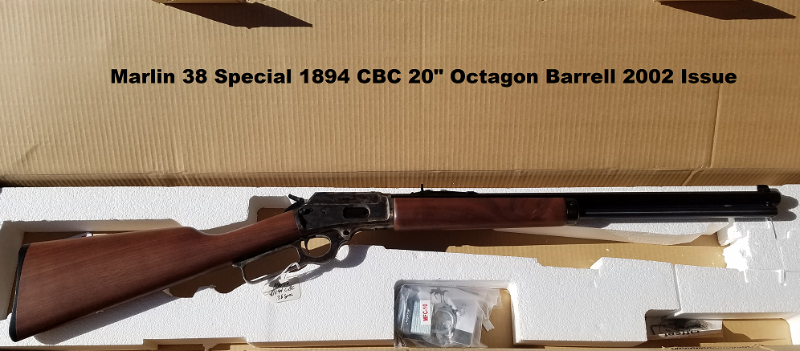 lot 50 image: Marlin 38 Special 1894 CBC