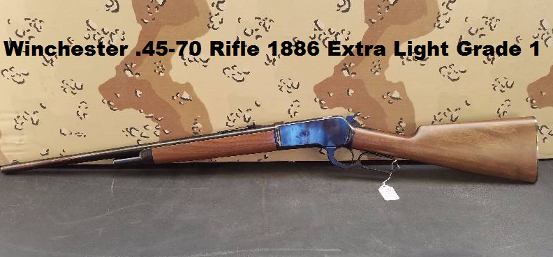 lot 66 image: Winchester .45-70 Rifle 1886 Extra Light Grade 1