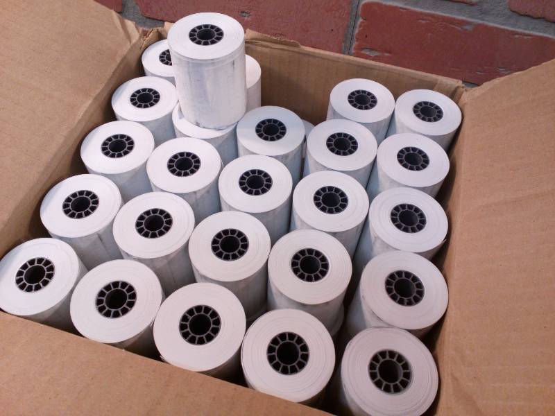 lot 31 image: Thermal Paper Rolls