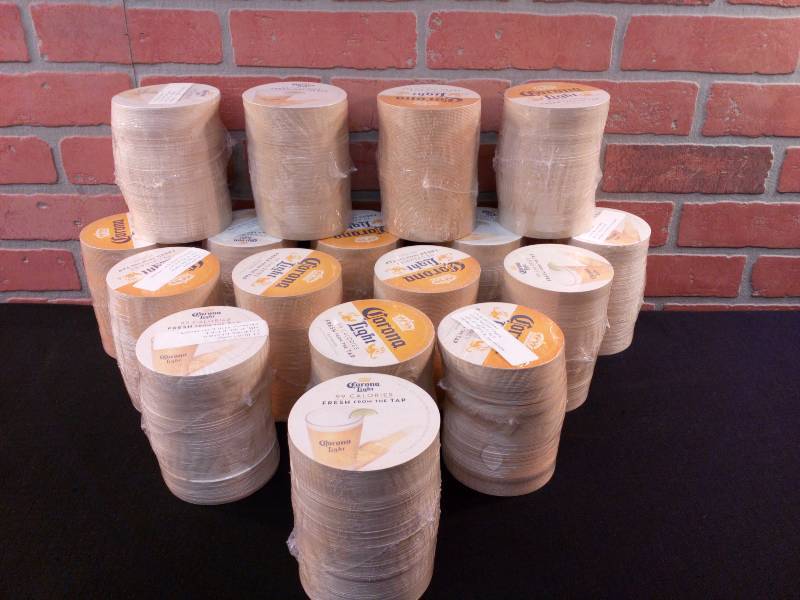 lot 98 image: Corona Light Draft Coasters