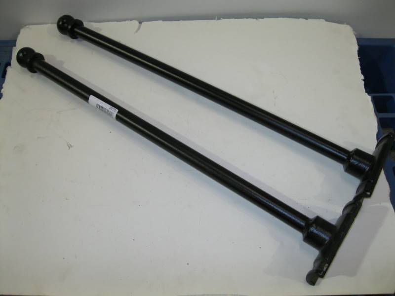 lot 2172 image: Black Posts 28 Set of 2