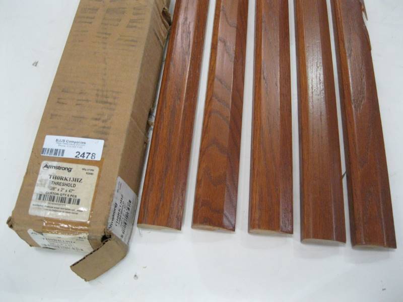lot 2478 image: Armstrong Threshold Trim 58 x 2 x 47 Set of 5