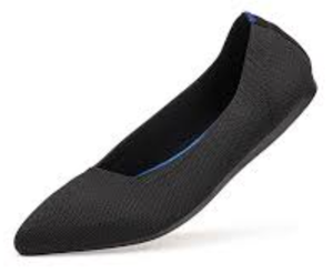 lot 39257 image: Womens Pointed Toe Ballet Flat Knit Dress Shoes Low Wedge Flat Shoes Comfort Slip On Flats Shoes for Woman Classic Softable Shoes - Size 8.5