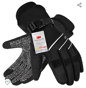 lot 39291 image: Waterproof & Windproof Winter Gloves for MenWomen,MOREOK -30°F 3M Thinsulate Thermal Gloves Touch Screen Warm Gloves for Skiing,Cycling,Motorcycle,Running,Outdoor Sports, Size L