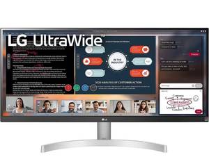 lot 32237 image: LG 29WN600-W 29 219 UltraWide WFHD IPS HDR10 Monitor with FreeSync, Silver