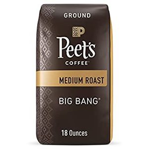lot 32261 image: Peets Coffee, Medium Roast Ground Coffee - Big Bang 18 Ounce Bag, Packaging May Vary (B086ZFHF58)