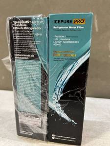 lot 32264 image: ICEPURE PRO 46-9690 NSF53 Certified Replacement for LG LT700P ADQ36006101, Kenmore Elite 9690 ADQ36006102, LFX28979ST, RWF1200A, LFX25978ST, LFXS30766S, LFXC24726S Refrigerator Water Filter,2PACK Plus Carbon Air Filter 2 Packages