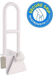 lot 38351 image: Vaunn Medical Adjustable Bathtub Safety Rail Shower Grab Bar Handle